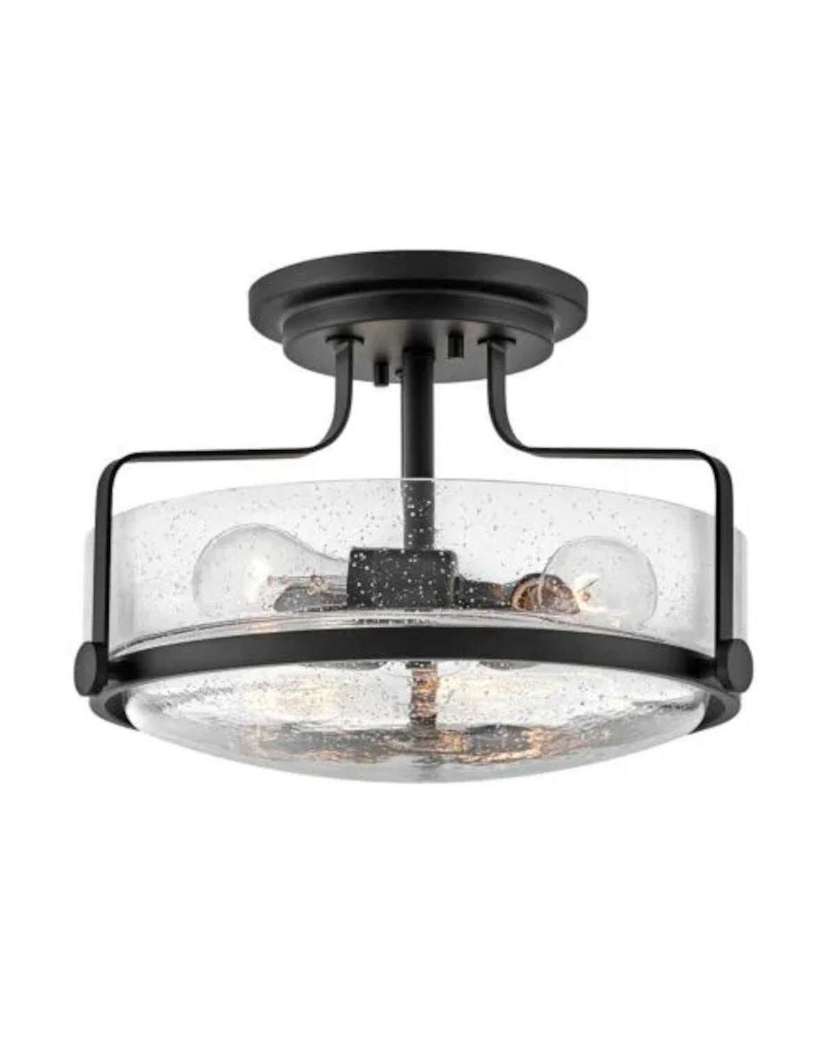 HARPER 14.5-INCH THREE LIGHT SEMI-FLUSH MOUNT 2 HARPER 14.5-INCH THREE LIGHT SEMI-FLUSH MOUNT - Image 2