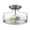 HARPER 14.5-INCH THREE LIGHT SEMI-FLUSH MOUNT