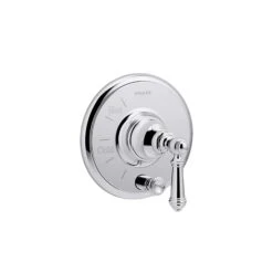 ARTIFACTS® RITE-TEMP PRESSURE-BALANCING VALVE TRIM WITH PUSH-BUTTON DIVERTER AND LEVER HANDLE
