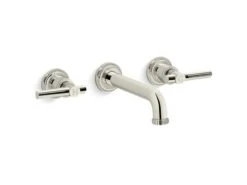 CENTRAL PARK WEST WALL-MOUNT SINK FAUCET WITH LEVER HANDLES -Robinson Sale Store KallistaP21223 LV BV P21223 LV BV