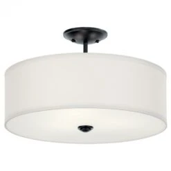 SHAILENE ROUND SEMI-FLUSH MOUNT -Robinson Sale Store Kichler43692BK 43692BK
