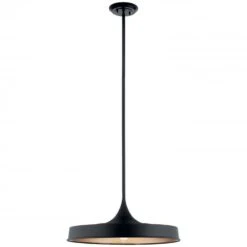 ELIAS CONVERTIBLE LED SEMI FLUSH/ PENDANT LIGHT (SHALLOW SHADE)