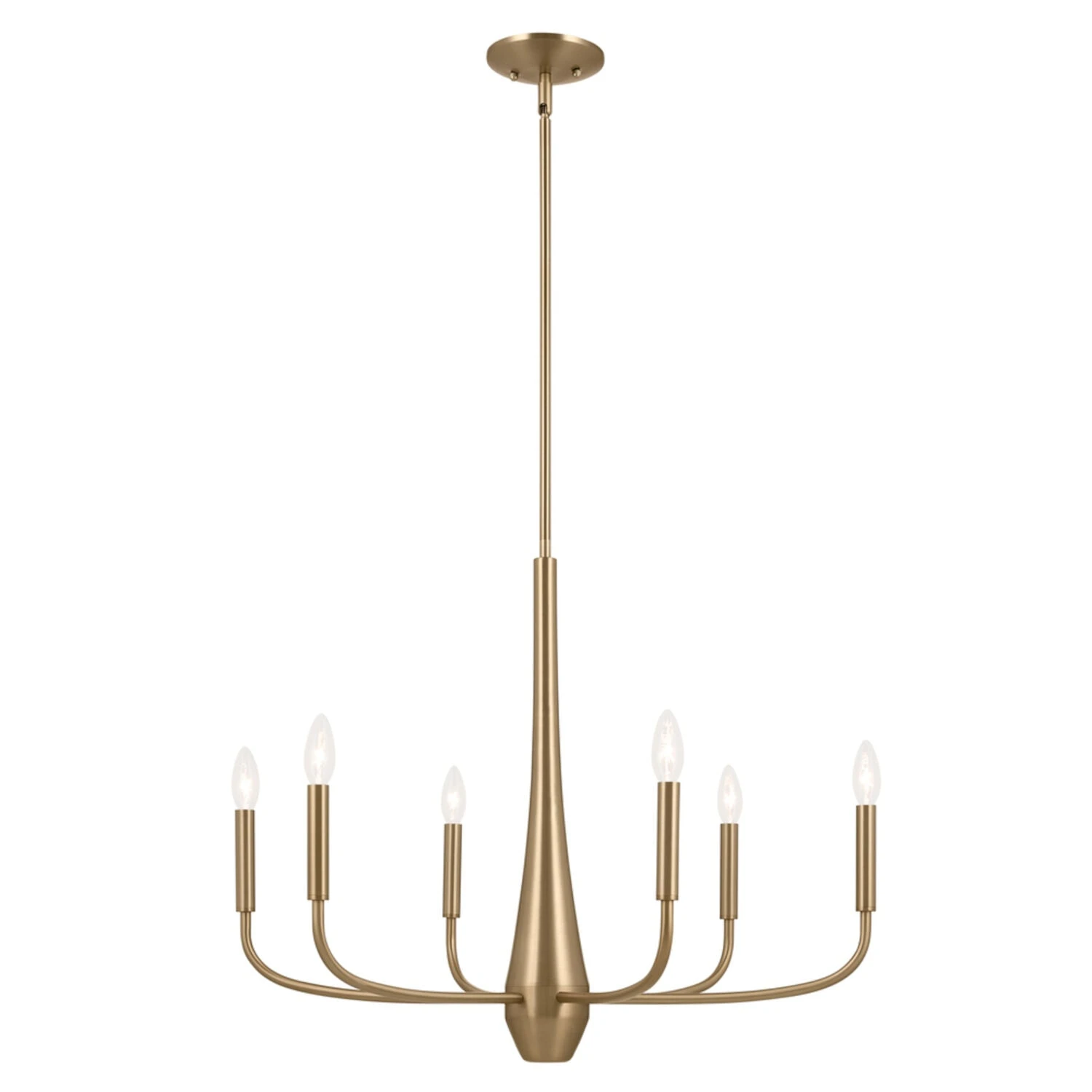 DEELA 6 LIGHT CHANDELIER 2 DEELA 6 LIGHT CHANDELIER - Image 2