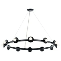 PALTA CHANDELIER (MULTIPLE SIZES) 9 PALTA CHANDELIER (MULTIPLE SIZES) -Robinson Sale Store Kichler52643BK 52643BK 1