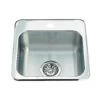KINDRED UTILITY COLLECTION DROP IN SINGLE BOWL STAINLESS STEEL HOSPITALITY SINK