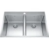 BROOKMORE DROP IN DOUBLE BOWL STAINLESS STEEL KITCHEN SINK