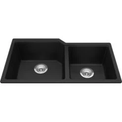 URBAN DOUBLE BOWL UNDERMOUNT SINK 11 URBAN DOUBLE BOWL UNDERMOUNT SINK -Robinson Sale Store Kindred MGC2034U 9MBK