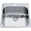 STEEL QUEEN DROP IN SINGLE BOWL STAINLESS STEEL KITCHEN SINK