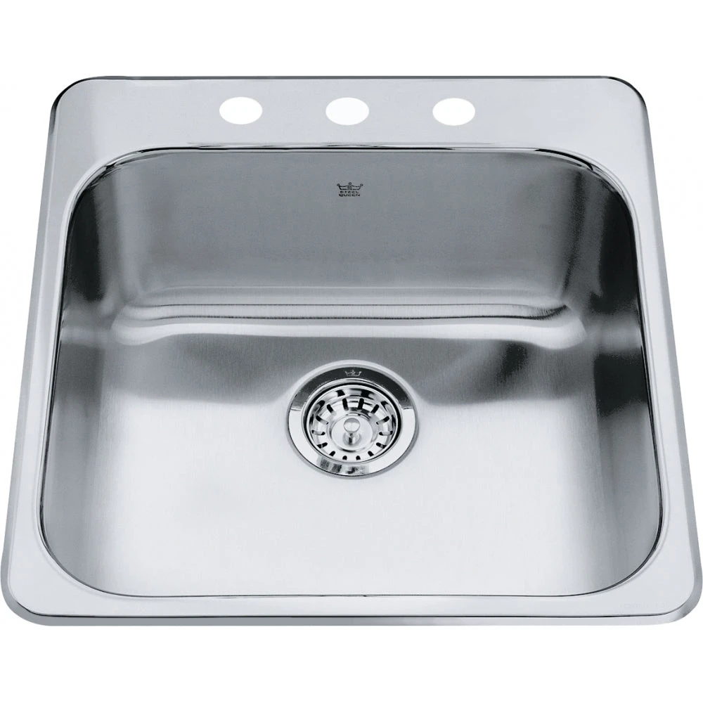 STEEL QUEEN DROP IN SINGLE BOWL STAINLESS STEEL KITCHEN SINK 2 STEEL QUEEN DROP IN SINGLE BOWL STAINLESS STEEL KITCHEN SINK - Image 2