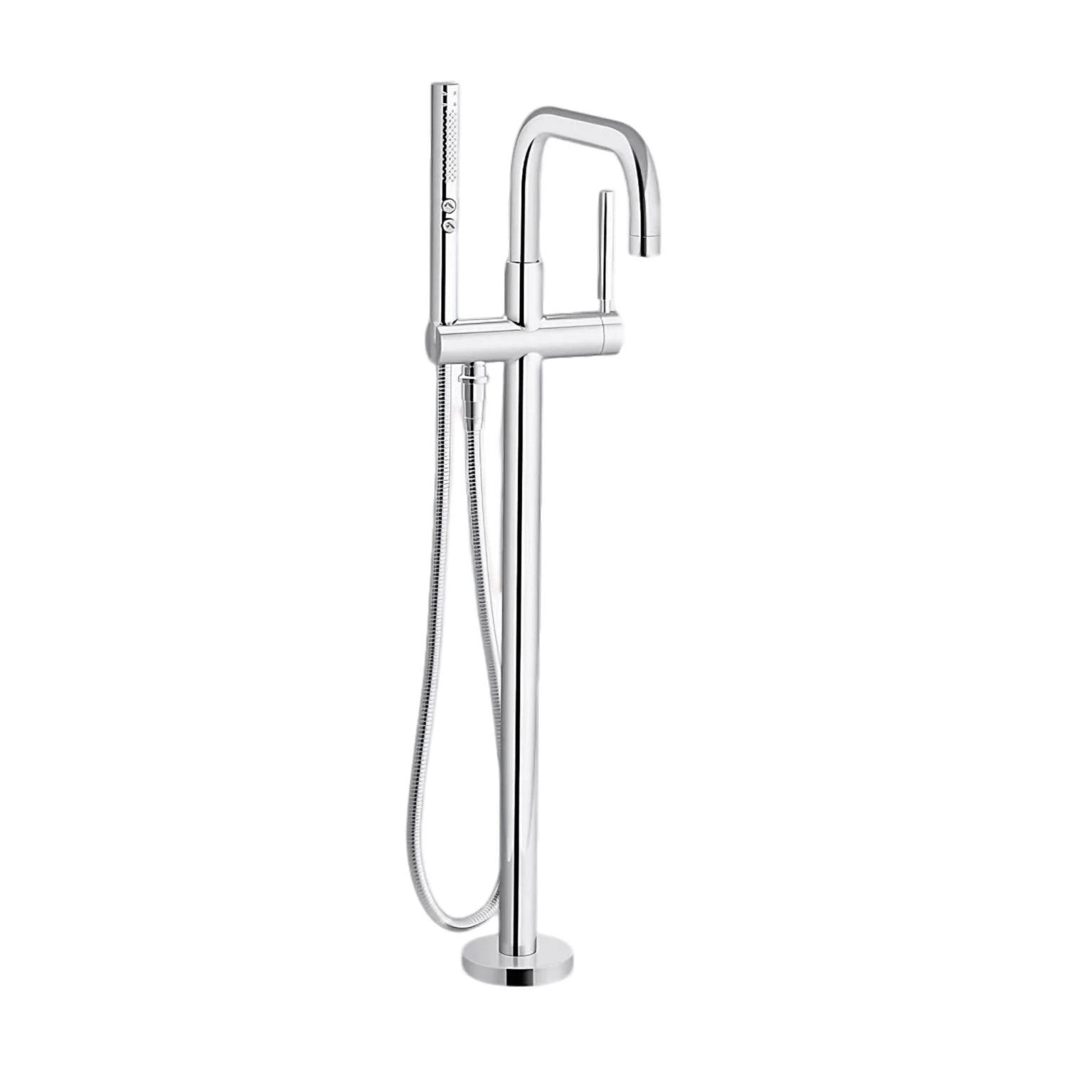 PURIST® FLOOR MOUNT BATH FILLER TRIM WITH HANDSHOWER 1 PURIST® FLOOR MOUNT BATH FILLER TRIM WITH HANDSHOWER