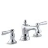 BANCROFT WIDESPREAD BATHROOM SINK FAUCET WITH METAL LEVER HANDLES