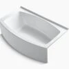 EXPANSE® 60 X 30-36 INCHES CURVED ALCOVE BATHTUB WITH INTEGRAL FLANGE, RIGHT-HAND DRAIN