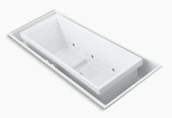 SOK® 104 X 41 INCHES DROP IN EFFERVESCENCE BATHTUB WITH CHROMOTHERAPY AND CENTER DRAIN