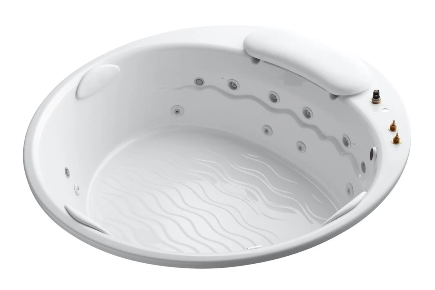 RIVERBATHTUB® 75-INCH DROP IN WHIRLPOOL WITH CHROMOTHERAPY AND HEATER WITHOUT JET TRIM 1 RIVERBATHTUB® 75-INCH DROP IN WHIRLPOOL WITH CHROMOTHERAPY AND HEATER WITHOUT JET TRIM
