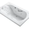 MEMOIRS® 72 X 42 INCHES DROP IN WHIRLPOOL WITH MASSAGE PACKAGE, REVERSIBLE DRAIN AND HEATER