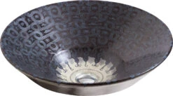 SERPENTINE BRONZE ON CONICAL BELL® VESSEL BATHROOM SINK