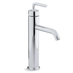 PURIST TALL SINGLE-HANDLE BATHROOM SINK FAUCET WITH LEVER HANDLE, 1.2 GPM -Robinson Sale Store Kohler14404 4A CP 14404 4A CP