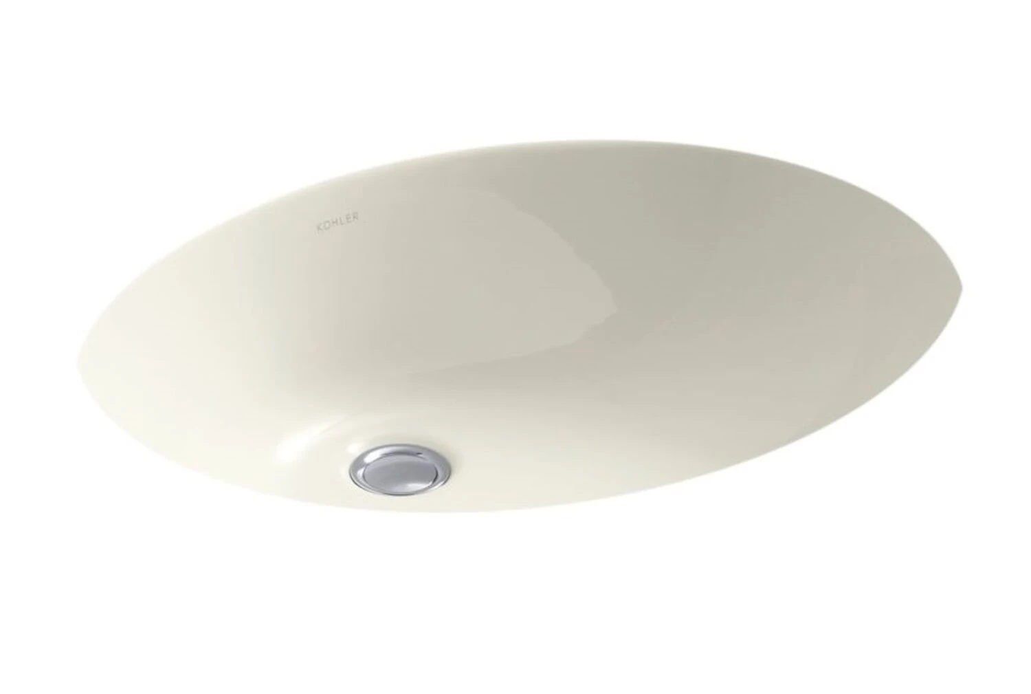 CAXTON® OVAL 19 X 15 INCHES UNDERMOUNT BATHROOM SINK WITH OVERFLOW AND CLAMP ASSEMBLY 2 CAXTON® OVAL 19 X 15 INCHES UNDERMOUNT BATHROOM SINK WITH OVERFLOW AND CLAMP ASSEMBLY - Image 2