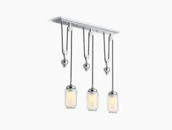 ARTIFACTS 3-LIGHT ADJUSTABLE LINEAR CHANDELIER -Robinson Sale Store Kohler22659 CH03 CPL 22659 CH03 CPL