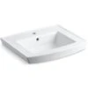 ARCHER® PEDESTAL BATHROOM SINK WITH SINGLE FAUCET HOLE