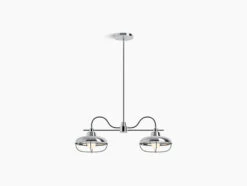 MODERN FARM 2-LIGHT LINEAR CHANDELIER 6 MODERN FARM 2-LIGHT LINEAR CHANDELIER -Robinson Sale Store Kohler23660 CH02 CPL 23660 CH02 CPL