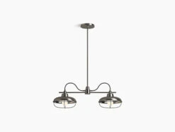 MODERN FARM 2-LIGHT LINEAR CHANDELIER 7 MODERN FARM 2-LIGHT LINEAR CHANDELIER -Robinson Sale Store Kohler23660 CH02 VNL 23660 CH02 VNL