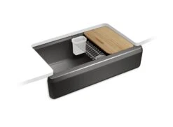 RIVERBY UNDERMOUNT SINGLE-BOWL FARMHOUSE WORKSTATION KITCHEN SINK -Robinson Sale Store Kohler24564 7 24564 7