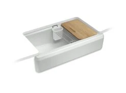 RIVERBY UNDERMOUNT SINGLE-BOWL FARMHOUSE WORKSTATION KITCHEN SINK -Robinson Sale Store Kohler24564 95 24564 95