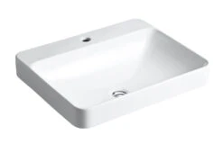 VOX® RECTANGLE VESSEL BATHROOM SINK WITH SINGLE FAUCET HOLE