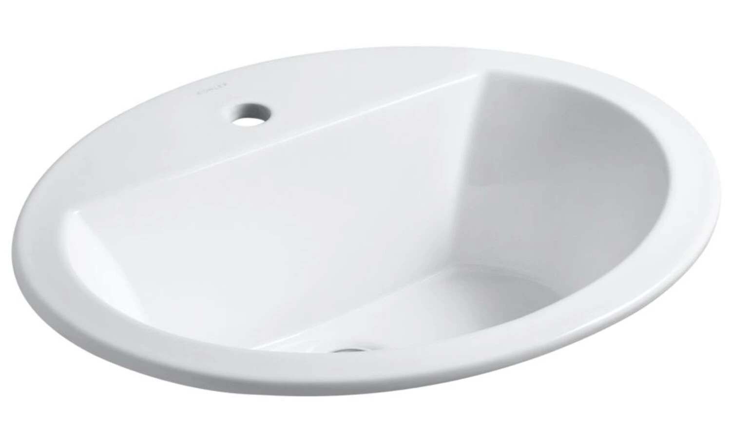 BRYANT® OVAL DROP IN BATHROOM SINK WITH SINGLE FAUCET HOLE 1 BRYANT® OVAL DROP IN BATHROOM SINK WITH SINGLE FAUCET HOLE