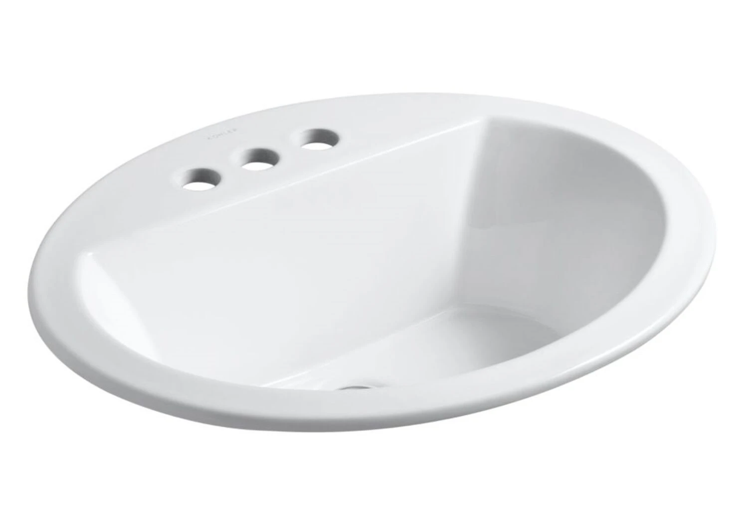 BRYANT® OVAL DROP IN BATHROOM SINK WITH 4-INCH CENTERSET FAUCET HOLES 1 BRYANT® OVAL DROP IN BATHROOM SINK WITH 4-INCH CENTERSET FAUCET HOLES