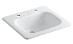 TAHOE® DROP IN BATHROOM SINK WITH 8-INCH WIDESPREAD FAUCET HOLES