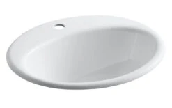FARMINGTON® DROP IN BATHROOM SINK WITH SINGLE FAUCET HOLE