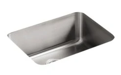 UNDERTONE® 23 X 17-1/2 X 9-1/2 INCHES MEDIUM SQUARED UNDER-MOUNT SINGLE-BOWL KITCHEN SINK