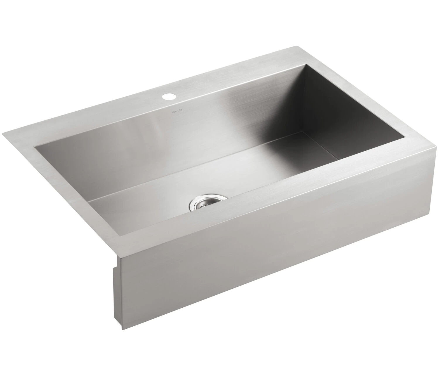 VAULT 35-3/4 X 24-5/16 X 9-5/16 INCHES SELF-TRIMMING® TOP-MOUNT SINGLE-BOWL STAINLESS STEEL APRON-FRONT KITCHEN SINK FOR 36 CABINET 1 VAULT 35-3/4 X 24-5/16 X 9-5/16 INCHES SELF-TRIMMING® TOP-MOUNT SINGLE-BOWL STAINLESS STEEL APRON-FRONT KITCHEN SINK FOR 36 CABINET