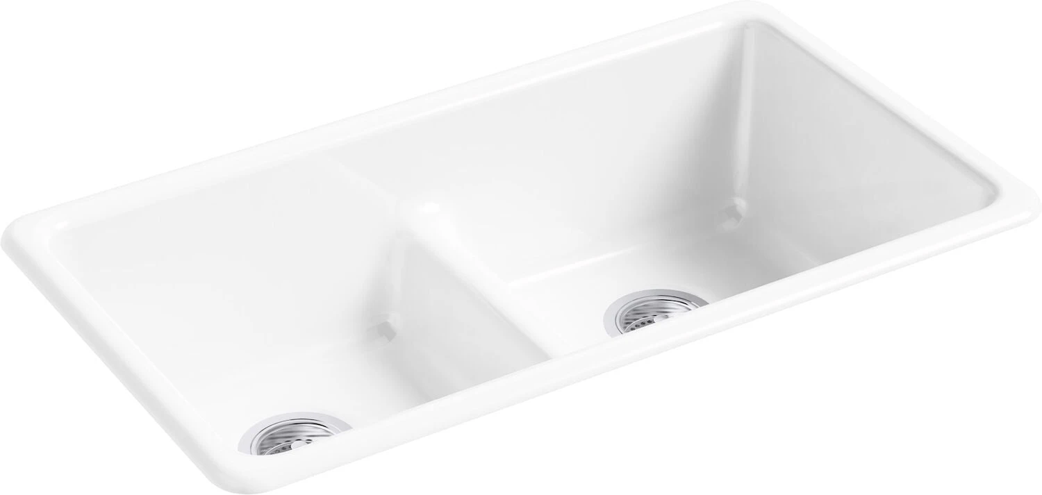 IRON/TONES® 33 X 18-3/4 X 9-5/8 INCHES TOP-/UNDER-MOUNT SMART DIVIDE® DOUBLE-EQUAL KITCHEN SINK 1 IRON/TONES® 33 X 18-3/4 X 9-5/8 INCHES TOP-/UNDER-MOUNT SMART DIVIDE® DOUBLE-EQUAL KITCHEN SINK