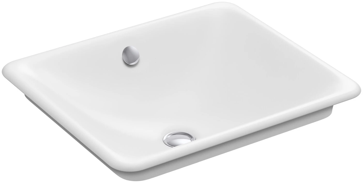 IRON PLAINS® WADING POOL® RECTANGULAR BATHROOM SINK WITH WHITE PAINTED UNDERSIDE 1 IRON PLAINS® WADING POOL® RECTANGULAR BATHROOM SINK WITH WHITE PAINTED UNDERSIDE