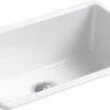 IRON/TONES® 27 X 18-3/4 X 9-5/8 INCHES TOP-/UNDER-MOUNT SINGLE-BOWL KITCHEN SINK