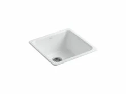 IRON/TONES® 20-7/8 X 20-7/8 X 10 INCHES TOP-/UNDER-MOUNT SINGLE-BOWL KITCHEN SINK