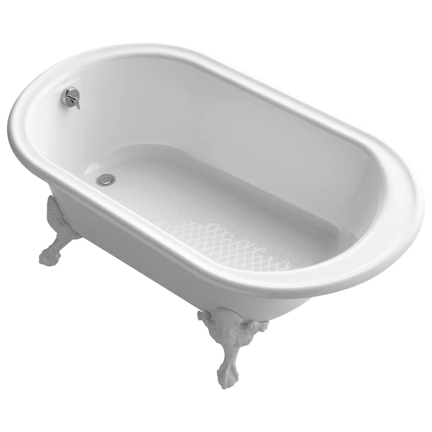 IRON WORKS® HISTORIC 66 X 36 INCHES FREESTANDING OVAL BATHTUB WITH REVERSIBLE DRAIN, WHITE EXTERIOR AND SAFEGUARD® FINISH 1 IRON WORKS® HISTORIC 66 X 36 INCHES FREESTANDING OVAL BATHTUB WITH REVERSIBLE DRAIN, WHITE EXTERIOR AND SAFEGUARD® FINISH