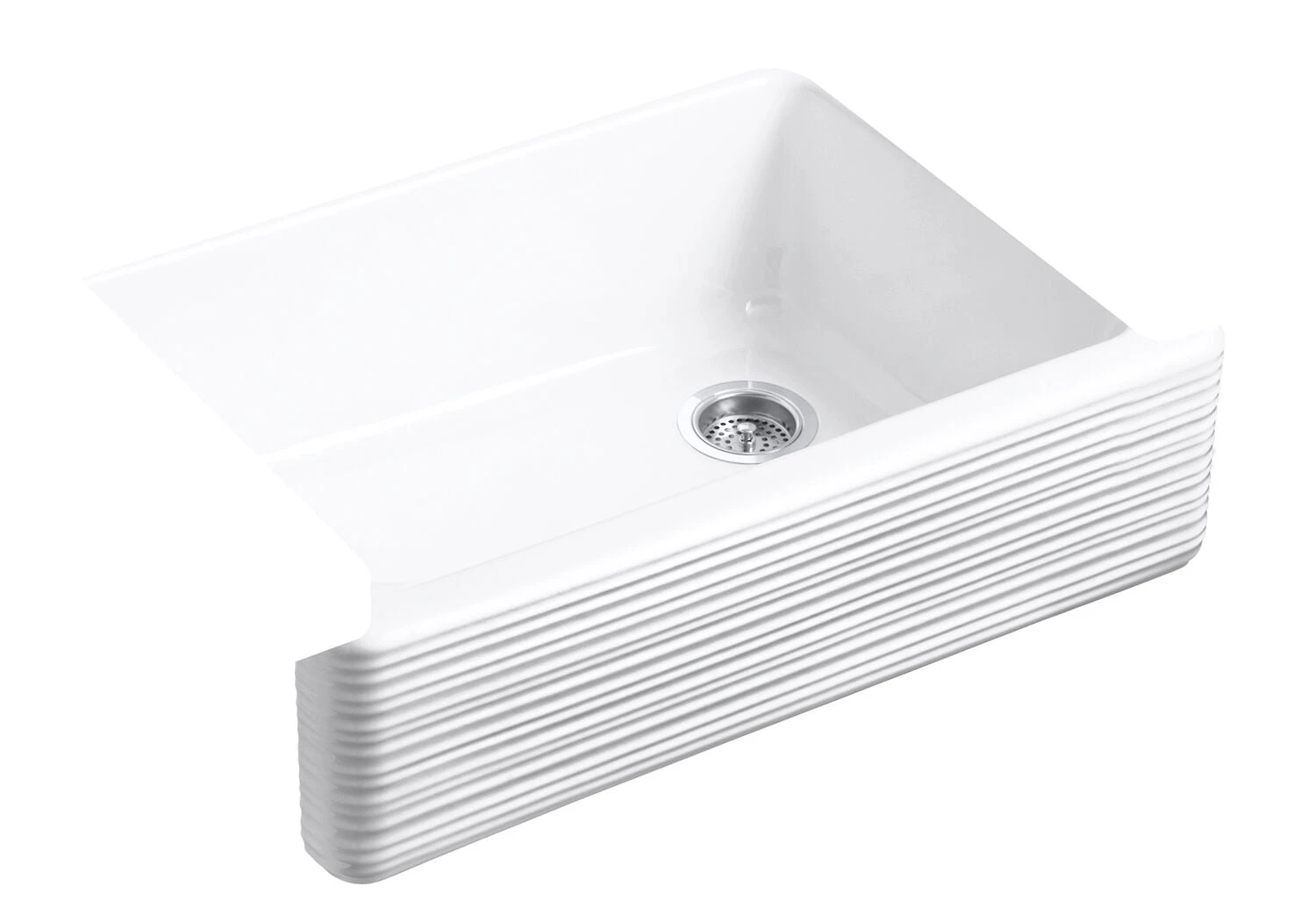 WHITEHAVEN® 29-11/16 X 21-9/16 X 9-5/8 INCHES UNDER-MOUNT SELF-TRIMMING® SINGLE-BOWL KITCHEN SINK WITH TALL APRON AND HAYRIDGE® DESIGN 1 WHITEHAVEN® 29-11/16 X 21-9/16 X 9-5/8 INCHES UNDER-MOUNT SELF-TRIMMING® SINGLE-BOWL KITCHEN SINK WITH TALL APRON AND HAYRIDGE® DESIGN