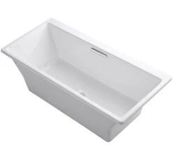 RÊVE® 67 X 32 INCHES FREESTANDING BATHTUB WITH BRILLIANT BLANC BASE