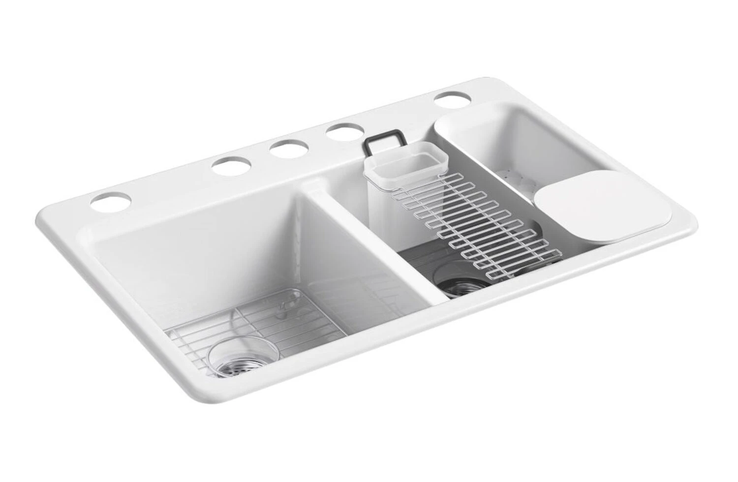 RIVERBY 33" UNDERMOUNT DOUBLE-BOWL WORKSTATION KITCHEN SINK 1 RIVERBY 33" UNDERMOUNT DOUBLE-BOWL WORKSTATION KITCHEN SINK