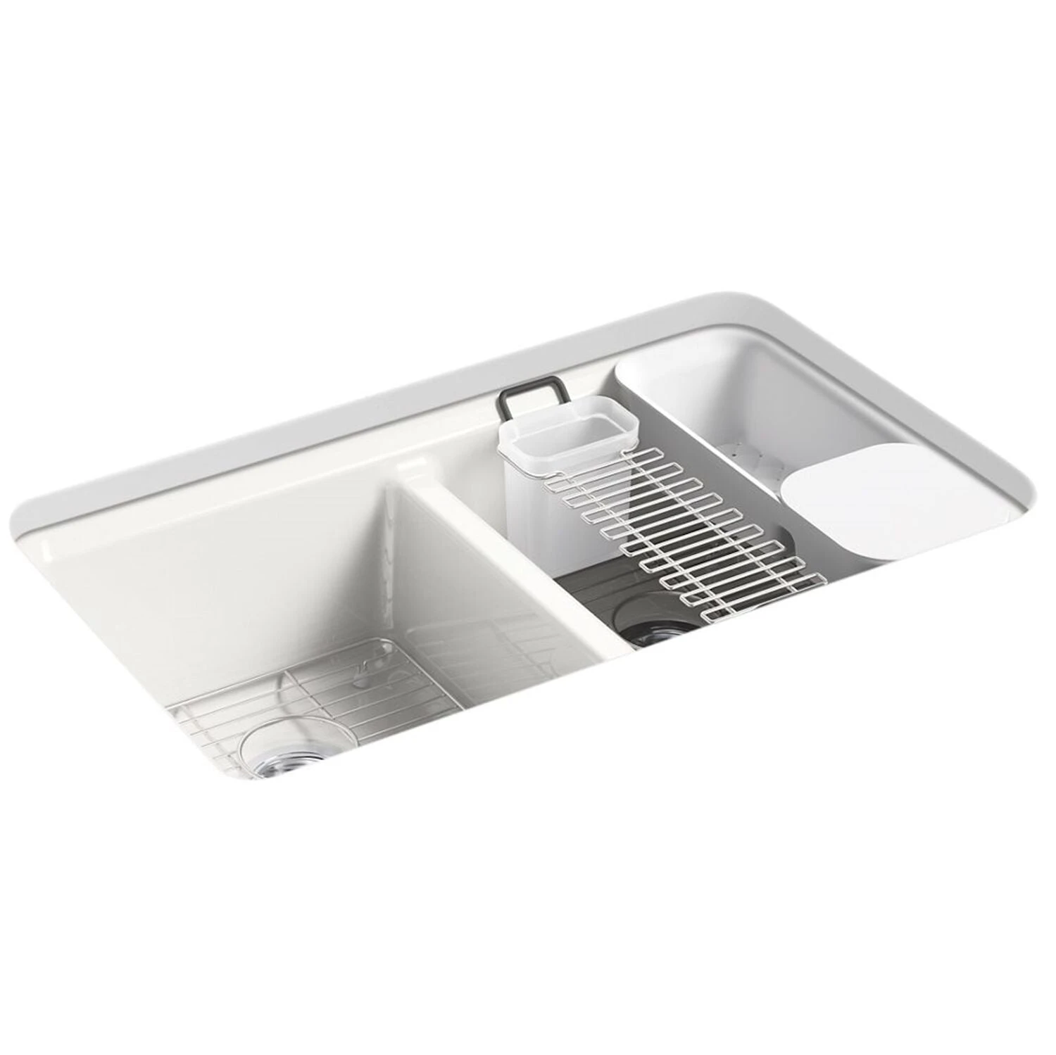 RIVERBY 33" UNDERMOUNT DOUBLE-BOWL WORKSTATION KITCHEN SINK 2 RIVERBY 33" UNDERMOUNT DOUBLE-BOWL WORKSTATION KITCHEN SINK - Image 2