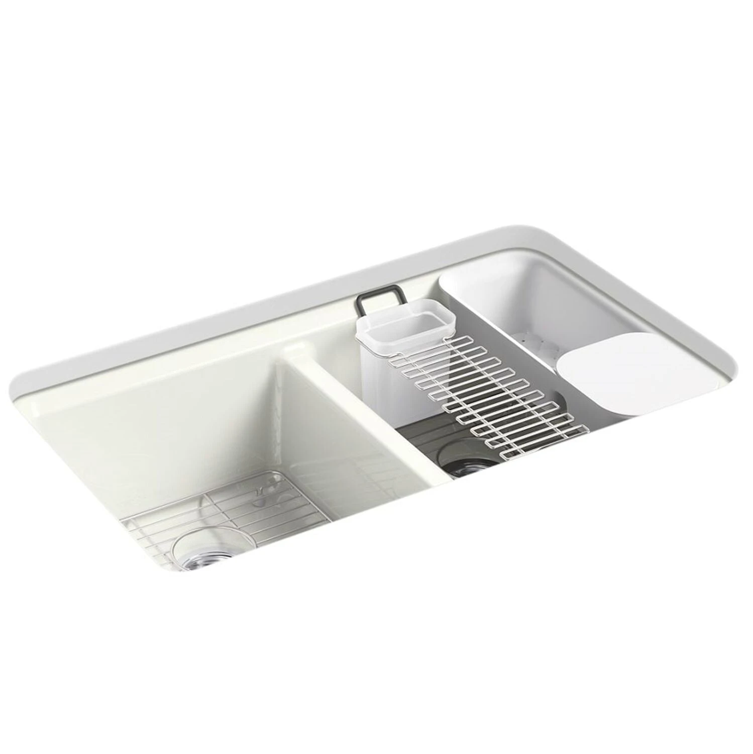 RIVERBY 33" UNDERMOUNT DOUBLE-BOWL WORKSTATION KITCHEN SINK 5 RIVERBY 33" UNDERMOUNT DOUBLE-BOWL WORKSTATION KITCHEN SINK - Image 5