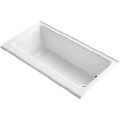 HIGHBRIDGE® 60 X 32 INCHES ALCOVE BATHTUB WITH ENAMELED APRON, RIGHT-HAND DRAIN