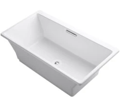 RÊVE® 67 X 36 INCHES FREESTANDING BATHTUB WITH BRILLIANT BLANC BASE