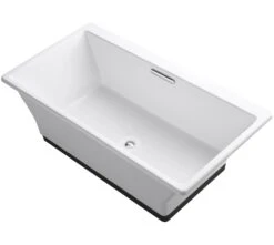 RÊVE® 67 X 36 INCHES FREESTANDING BATHTUB WITH BRILLIANT ASH BASE