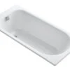 SOISSONS 59 X 28 INCHES DROP IN BATHTUB WITH REVERSIBLE DRAIN