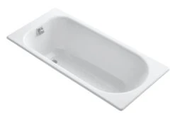 SOISSONS 59 X 28 INCHES DROP IN BATHTUB WITH REVERSIBLE DRAIN
